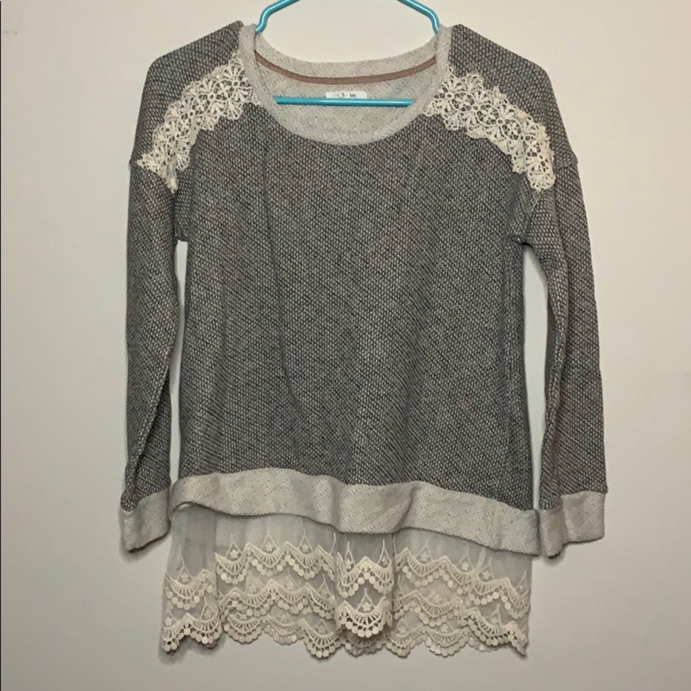 Grayish Long Sleeve Top👻